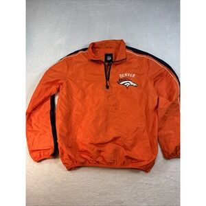 NFL Denver Broncos Men XL unisex  Zippered Wind Breaker Jacket - Excellent